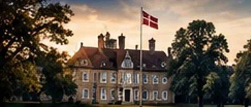 Concept view of a Danish country estate